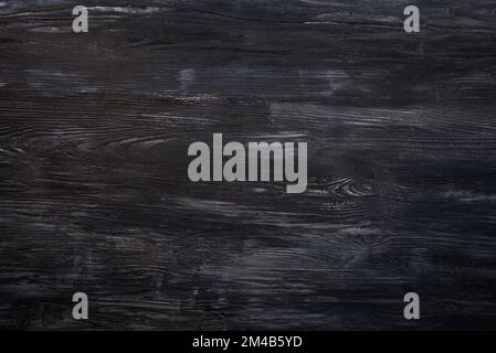 Dark gray wood background wall texture. Top view and copy space clear Stock Photo