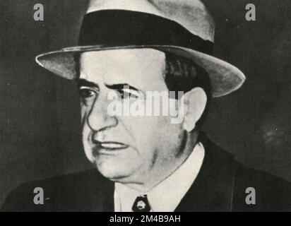 Italian-American gangster and mafia mobster Tommy Lucchese, USA 1950s Stock Photo