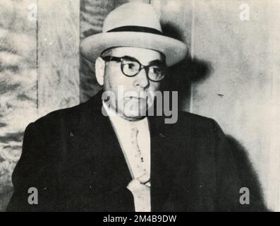 Italian-American crime boss and mafia mobster Joseph Barbara, USA 1950s Stock Photo