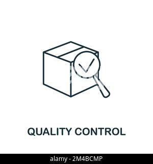 Quality Control icon. Monochrome simple Product Management icon for ...