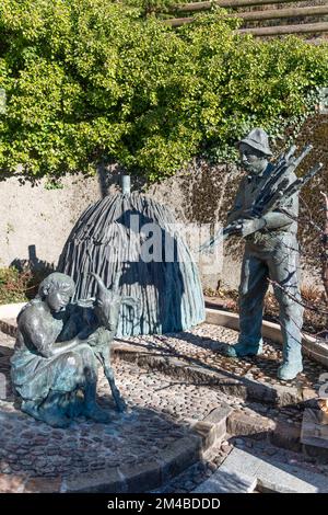 moument at the coalman, bondone, italy Stock Photo