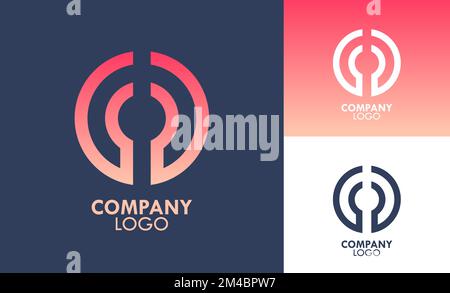Abstract Symbol Isolated Logo Design Corporate Vector Template Stock Vector