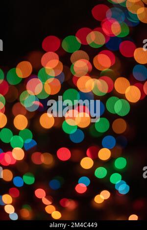 Colorful Multicolor Bokeh Lights Abstract Celebration Background Stock Photo
