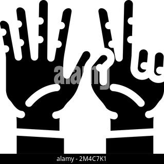 seven number character glyph icon vector illustration Stock Vector ...