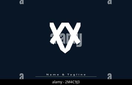 Alphabet letters Initials Monogram logo XX Stock Vector
