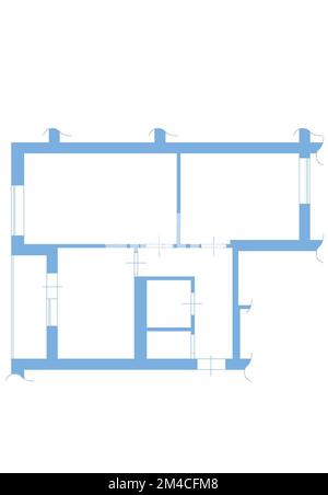 Floor plan icon House plan image Interior design top view Stock Photo ...