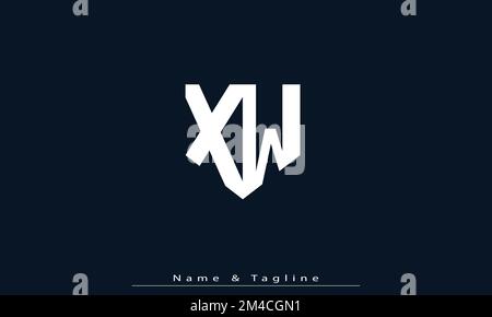 Alphabet letters Initials Monogram logo XW , WX Stock Vector