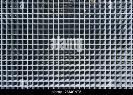 Strong metal grid, walkable and cover, pattern, texture and background. Stock Photo