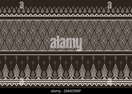 geometric ethnic pattern seamless pattern vector. style ethnic abstract geometry two tone textile. pattern for fabric, background,winter,pillow. Stock Vector