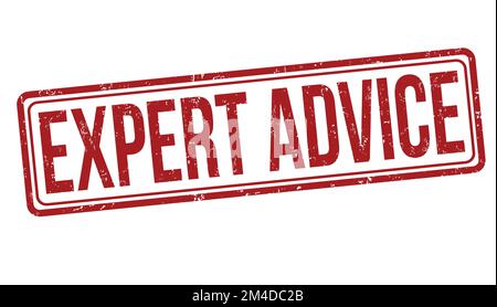 Expert advice grunge rubber stamp on white background, vector illustration Stock Vector