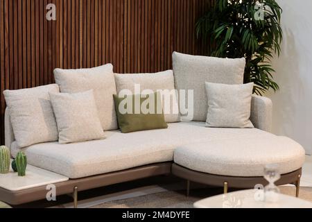 Seating area in modern living room. Selective focus. Stock Photo