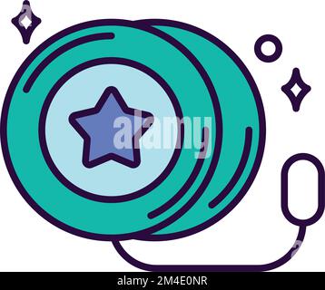 Isolated cute yoyo toy icon Vector Stock Vector