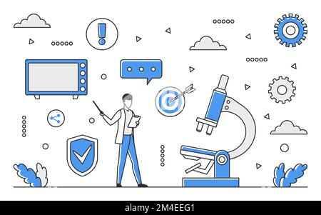 Home appliances safety. Electrical safety insurance, consumer protection vector monocolor illustration Stock Vector