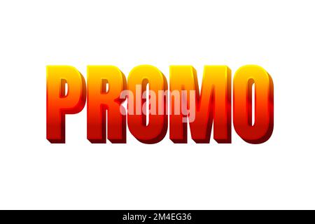 Promo text style effect. Editable text effect Stock Vector