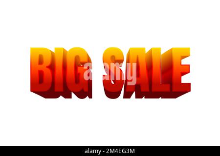 Big sale text style effect. Editable text effect Stock Vector