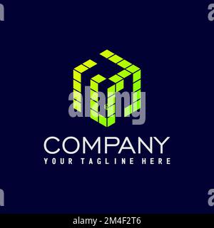 3D Box looks unique and attractive Image graphic icon logo design abstract concept vector stock. Can be used as a symbol related to creative. Stock Vector