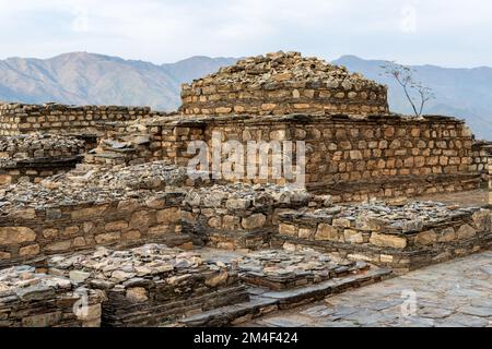 This Nemogram stupa Buddhist Gandhara site dates from the Kushan period (1st – 3rd century CE) Stock Photo