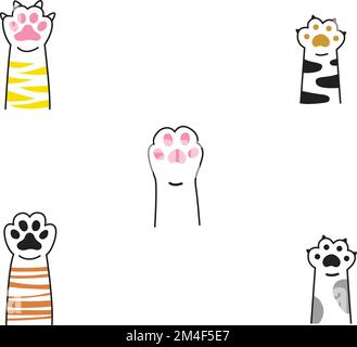 paws animals Stock Vector