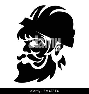 Working man, Construction builder logo template,safety worker logo designs.EPS 10 Stock Vector