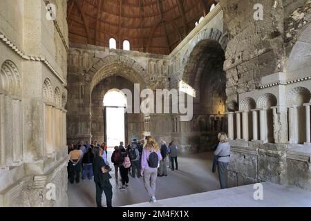 The interior of the Monumental Gateway in the Citadel, Amman city ...
