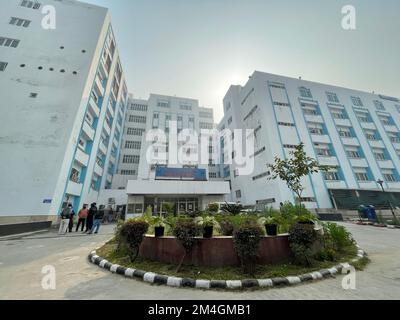 New Delhi, India - Deep Chand Bandhu Government Hospital front view of hospital Stock Photo