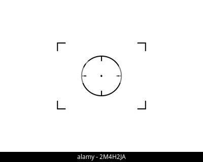 Auto focus icon. Center focus line symbol vector illustration Stock Vector