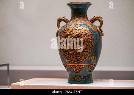 Close-up of fine and traditional Chinese ancient porcelain Stock Photo