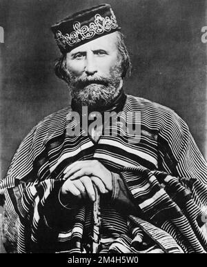 Alinari Brothers - Giuseppe Garibaldi an Italian soldier - 1866. Stock Photo