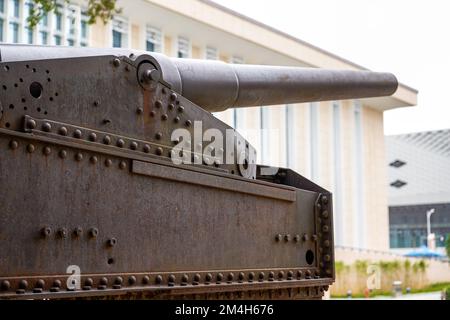 Close-up of a modern Chinese defensive artillery Stock Photo