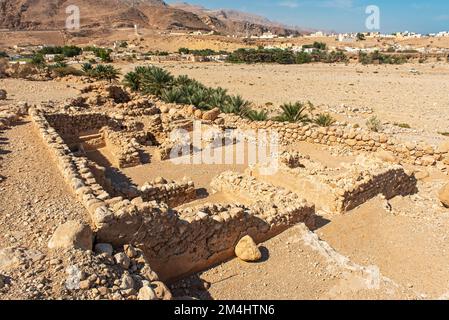 Archaeological site, Ancient City of Qalhat, Oman Stock Photo