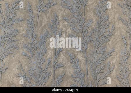 Wallcovering background texture with a seamless natural tropical pattern of exotic leaves Stock Photo