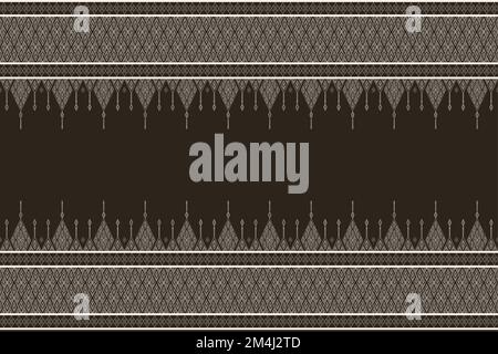 geometric ethnic pattern seamless pattern vector. style ethnic abstract geometry two tone textile. pattern for fabric, background,winter,pillow. Stock Vector