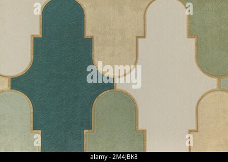 Wallcovering background pattern with geometric ornament. Seamless pattern, texture Stock Photo