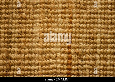 wicker background, natural straw woven floor rug Stock Photo