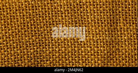 texture of a piece of jute sack. natural material. woven jute thread. Stock Photo
