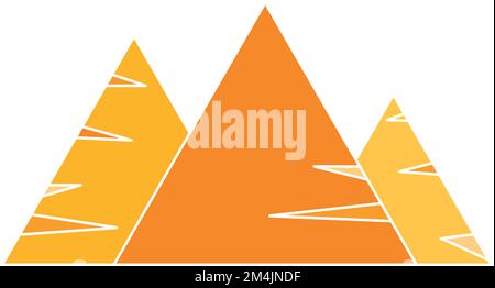 egyptian pyramids vector symbol icon design. Beautiful illustration ...