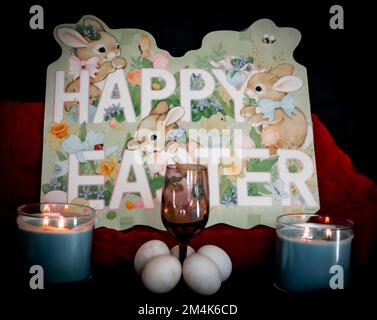 Easter holiday decorations Stock Photo