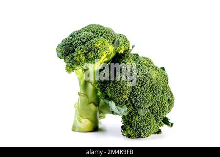 Fresh broccoli isolated on white background. Clipping path included. Stock Photo