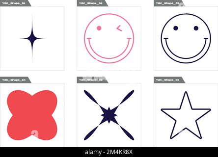 Vector Graphic Assets Set. Extraordinary Graphic Assets. Elements for graphic decoration. Stock Vector