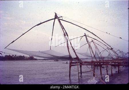 Chinese fishing nets at Fort Kochi, Kerala Matka, Anything Is