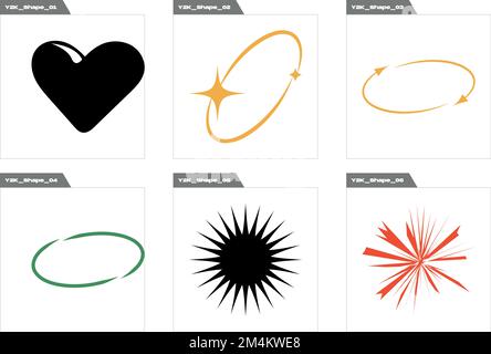 Vector Graphic Assets Set. Extraordinary Graphic Assets. For modern T-shirts designed. Stock Vector