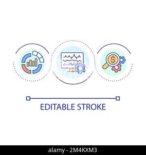 Revenue management loop concept icon Stock Vector