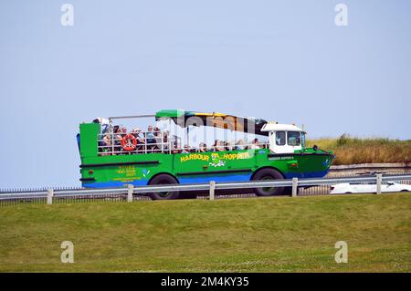 Harbour Hopper amphibious tour vehicle on Citadel Hill in downtown Halifax, Nova Scotia, Canada Stock Photo