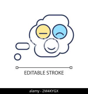 Giving feedback process RGB color icon Stock Vector