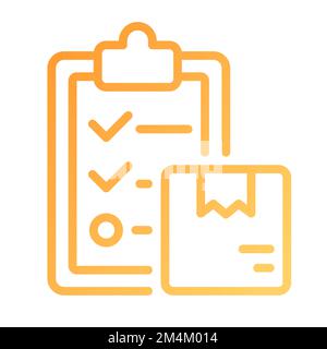 Delivery plan pixel perfect gradient linear vector icon Stock Vector