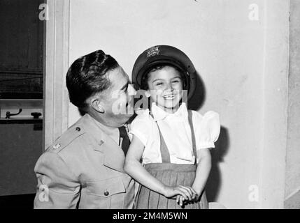 Three French Girls Adopted by US Family. Photographs of Marshall Plan