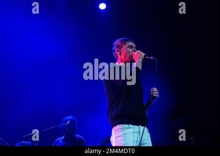 Glasgow, Scotland, 21th December 2022, Roddy Woomble of Idlewild performing at the 02 Academy Glasgow on the 21th December 2022 Stock Photo