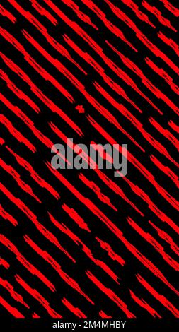 A vertical black background with red stripes. Stock Photo