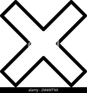 Reject Illustration Line Icon Design Stock Vector