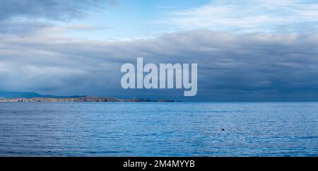 southern tasmania bruny island from tasmania, beautiful island surronded by water in australia Stock Photo